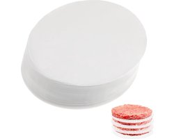 500 stuks 5 inch hamburger pastei papier - anti-stick - voorgesneden - voor cake pan - springvorm pan - hamburger paty's .