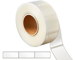 "500 stuks Clear Label Cover Stickers - Rechthoek Vinyl Label Protectors voor Bibliotheek Boeken en Mailing"