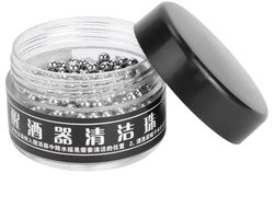500 stuks karaf schoonmaken kralen, 3 mm roestvrij stalen fles reiniger kralen, Cleanin ballen voor wijn karaf, fles, waterpijp, karaf en vaas