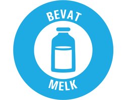500x Bevat Melk Allergenen sticker 20mm | Diepvriesbestendig | Voedseletiket | HACCP voedselveilig | verwijderbaar zonder residu | Duurzaam FSC Gecertificeerd en 40% biobased lijm