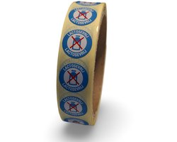 500x Lactosevrij Voedseletiketten 20mm | Diepvriesbestendig | Allergenen sticker | HACCP voedselveilig | verwijderbaar zonder residu | Duurzaam FSC Gecertificeerd en 40% biobased lijm