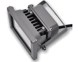 50W LED / PIR Schijnwerper Warm Wit 3200K grijze behuizing IP65