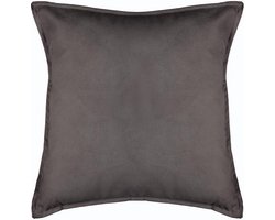 55x55 cm Polyester Square Decoratieve kussen - effen kleur - Overig - Grijs - Gris - 55x55 cm - SILUMEN