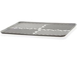 5Five Afwas afdruipmat/droogmat keuken - anti-slip- rubber - grijs - 30 x 40 cm - opvouwbaar