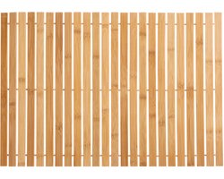 5Five Badmat - bamboe - antislip - douchemat - 60 x 40 cm - saunamat - hout