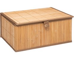 5Five Bamboe mandjes 3-delig hout kleur