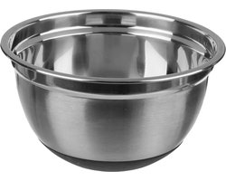 5Five Beslagkom/mengkom - RVS - met antislip - 2,5 Liter - Keuken - Serveerschalen / saladeschalen