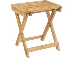 5Five bijzettafel opvouwbaar - bamboe hout - L39 x B33 x H44 cm