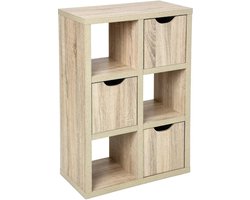 5Five Bivoak woonkamermeubel / kast - 6 Vaks - 3 lades