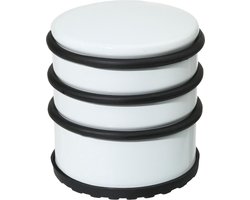 5Five Deurstopper - wit - 7 x 7,5 cm - metaal - deurstop