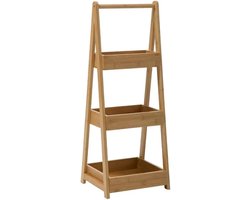 5Five Doucherekje/badkamerrekje - bamboe - 3 lagen - 30 x 78 cm