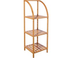 5Five Doucherekje/badkamerrekje - bamboe - 3 lagen - 36 x 110 cm