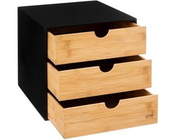 5Five kantoor organizer ladeblok - 3 lades - 25 x 31 x 24 cm - hout