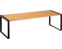 5Five keukenrek/opbergrek/aanrecht organizer Blackwood - zwart/bruin - 51 x 18 x 15 cm - hout/metaal