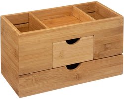 5Five Make up / Sierraden organizer - Bamboe - 2 Lades en 3 vakken