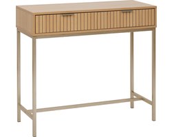 5five® Sidetable Tasso / Consoletafel met dubbele Laden - Bruin
