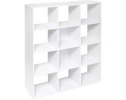 5Five Simply Smart Boekenkast 101x32x134cm - 12 Vakken - Wit