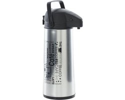 5five Thermoskan - 1,9 liter - 19 x 13 x 36 cm - RVS - isoleerkan - Koffie/thee kan - voor warme / koude dranken