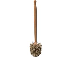 5Five Toiletborstel - hout - beige - 36,5 cm - Badkamer/WC accessoires - FSC-gecertificeerd