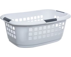 5Five Wasmand extra groot - wit - kunststof - 51 liter - 67 x 47 x 27 cm
