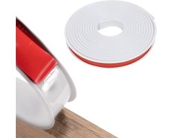 5m U-Shape Zelfklevende Meubelrand Tape - Flexibele TPE Vouwbare Veneer Tape - Meubelrand Bedekking - Hoekverbinding Tape voor Tafel (Wit, U18)