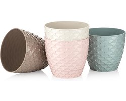 5st bloempotten KAPADOKYA met drainage 1.4L orchideepot UV-bescherming