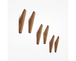 6 creatieve entree kapstokken in Europese stijl muurhangende woonkamer muurhaken kleerhangers massief houten kledinghaken muurkleerhangers