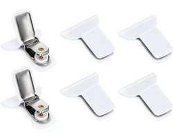 6-delige dekbedovertrekset met clips, antislip, transparante hoes, bedclips voor het op zijn plaats houden van dekbed en dekens, voorkomt verschuiven van hoeken