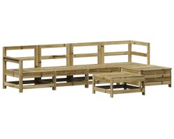 6-delige Loungeset | Tuinset | Tuinmeubelset | Zitset geïmpregneerd grenenhout