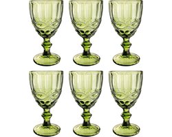 6-delige vintage-wijnglasset