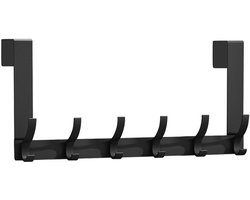 6 kledinghaken - kapstok - kapstok hangend - hangende deurhaken - handdoekrekken voor aan de deur - kledingrekken voor elk huishouden - badkameropbergrekken