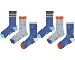 6 Paar Kindersokken - Jongens - Maat 31-34