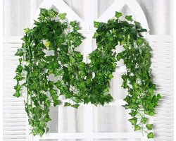 6-pack Nep Klimopbladeren, Kunstmatige Slingers, Groene Hangplanten Voor Slaapkamerdecoratie, Esthetische Decoratie, Feest, Bruiloft, Halloween, Kerstmis
