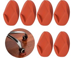 6-pack rubberen meubelonderzetters voor antislip bescherming van vloeren, wielen, meubels, banken en bedden