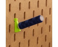 6-pack Spoelhouder 200m - Short - Lichtgroen - Printboard - Past op Ikea Skadis pegboards