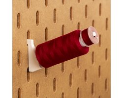 6-pack Spoelhouder 500m - Long - Wit - Printboard - Past op Ikea Skadis pegboards