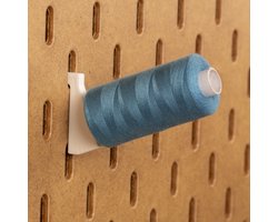 6-pack Spoelhouder 500m - Short - Wit - Printboard - Past op Ikea Skadis pegboards