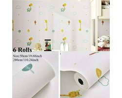 6 Rollen Zelfklevend Behang - 3D Linnen Structuur Muursticker, Waterdicht & Afneembaar Effen Behangpapier, Zonder Lijm Makkelijk te Plaatsen, Wandbekleding voor Slaapkamer Woonkamer Keuken, Muurdecoratie Wanden Renovatie - 50X280 cm - Dierenkleur