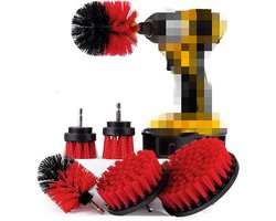 6 Stuk Stijve Borstel Borstel Kit/Spin Borstel Power Scrubber/Reiniging Voor Thuis Keuken Toilet Indoor Outdoor Tuin Standbeelden, Steen