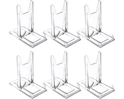6 Stukken Acryl Display Standaards - Verstelbare Duidelijke Display Houder - Sieraden Display Organisator Plank voor Tassen Handtassen Boeken Foto's Telefoons Thuis Bruiloft Feest Decoratie