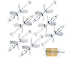 6 Stukken Werkblad Connector - Meubelverbinders - 150 mm Plaatverbinder - Massief Houten Verbinders - Werkblad - Verbinding Schroef - Veilige en Stabiele Oplossing voor het Verbinden van Werkbladen