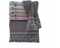 6-Stuks , 100% katoenen badhanddoekenset, 70x140 cm