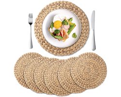 6 stuks-35cm-ronde isolatie mat-warmtebestendige pot mat schaal mat-hoge temperatuur-tafel mat, bord mat, kop mat thee, ketel mat dagelijkse keuken, tafel mat, herfst, Thanksgiving, Kerstmis