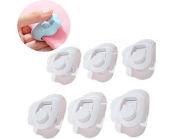 6 stuks Dekbedpinnen - Bed Sheet Holders - Quilt Clips - Dekbedovertrek Clips - Attachment Comforter - Quilt Fixing Clips - Om rommelige lakens te organiseren - Wit