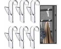 6 stuks handdoekhaken, radiatoren, handdoekhouder, transparante radiatorhaken, haken voor handdoekradiator, plastic, badkamerradiator, ronde radiator, handdoekhouder, verwarmingshaak om op te