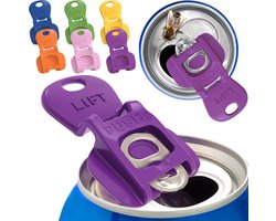 6 stuks kleurrijke blikopener - Complete Cover Easy Tab Opener - Beverage Barricade - Drinkblikbeschermingsdop voor frisdrank, bier, cola Beschermt tegen stof tijdens feestjes, barbecues, op het strand