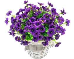 6 Stuks Kunstmatige Eucalyptus Violette Bloemen Voor Thuis, Woonkamer, Eettafel, Bruiloft, Tuin, Kunstbloemen, Boeketdecoratie(Paars)