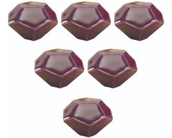 6 stuks Lade Knoppen Keramische Kabinet Knoppen Keuken Slaapkamer Kantoor Kastdeur Trekhendel Meubels Borst Dressoir Handgrepen voor Kast Kledingkast Creatieve Home Decor (Paars)