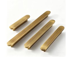 6 Stuks Meubelgrepen met Gatafstand 96mm - Kastgrepen voor Keukens en Meubels in Antiek Messing