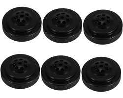 6 Stuks Plastic Bureauvlaggenstokvoet, Mini Ronde Vlaggenstokhouder, Handvlagondersteuningsbeugel Voor Vergaderruimte, Kantoortafel